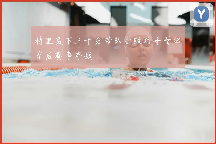 特里轰下三十分带队击败对手晋级季后赛争夺战